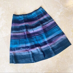 Loft Pleated Skirt Midi Work Skirt Size 4P Petite